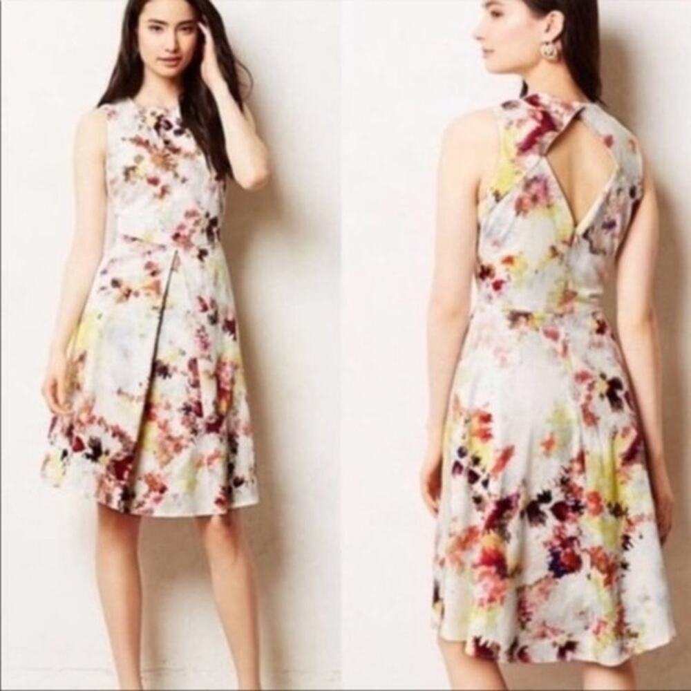 Hunter Bell New York Women's‎ Multi Color fit flare Floral Dress 4